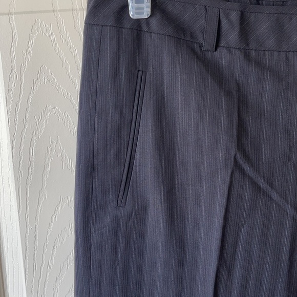 DKNY | Wool Blend Black Striped Dress Pants - Picture 6 of 9